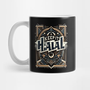 Keep It Halal Islamic Crescent Moon Geometric Design Mug